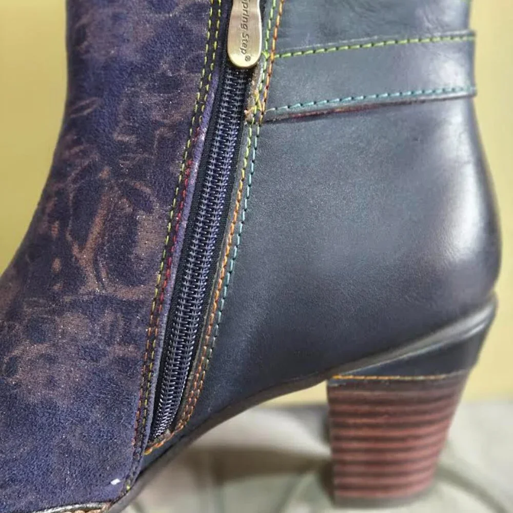 L'Artiste SoCute Bootie Navy Size 38 (US 7.5/8) - Picture 3 of 5